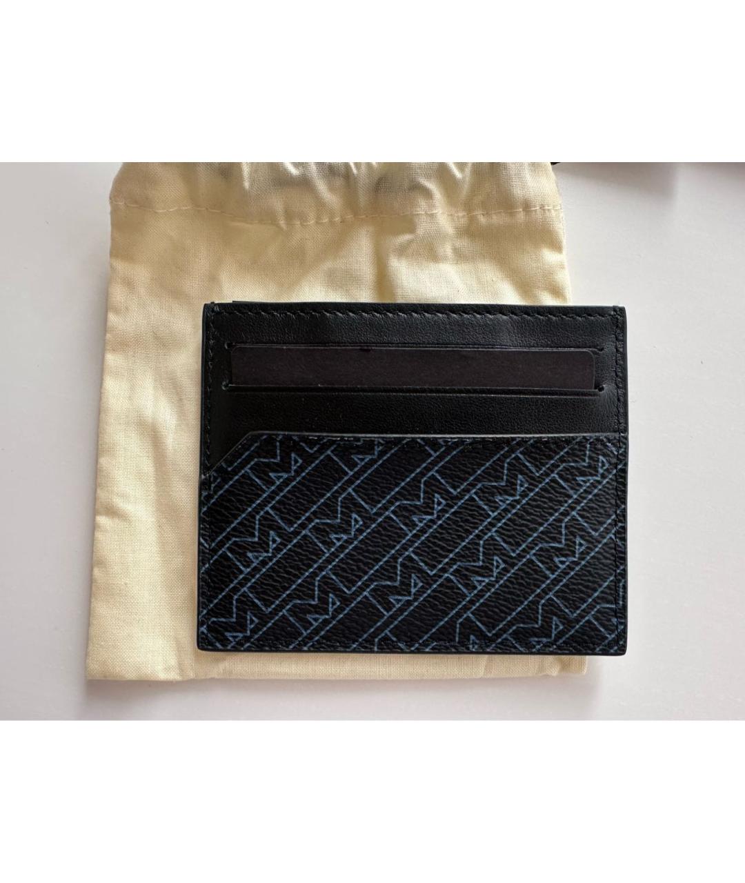 MONTBLANC Черный кожаный кардхолдер, фото 2