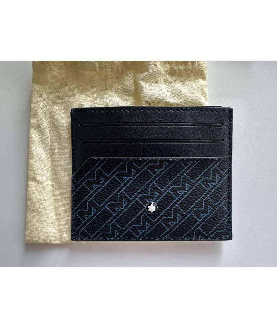 MONTBLANC Черный кожаный кардхолдер, фото 7