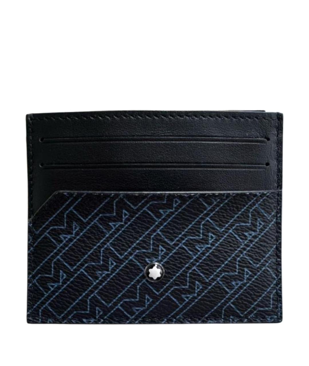 MONTBLANC Черный кожаный кардхолдер, фото 1