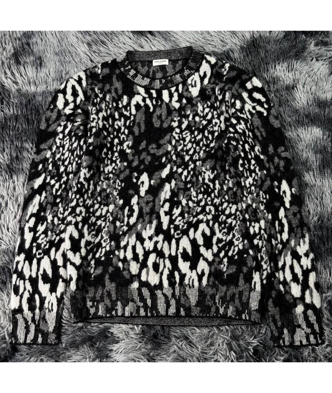 SAINT LAURENT Белый шерстяной джемпер / свитер, фото 6