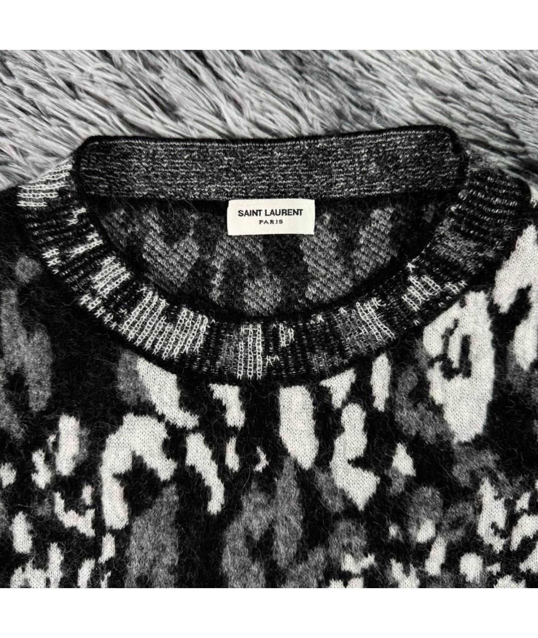 SAINT LAURENT Белый шерстяной джемпер / свитер, фото 5