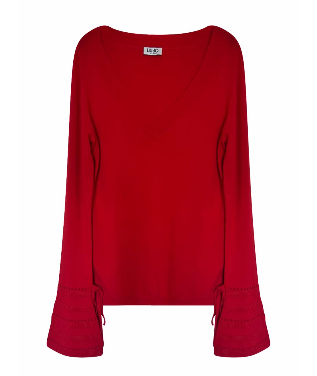 LIU JO Красный вискозный джемпер / свитер, фото 1