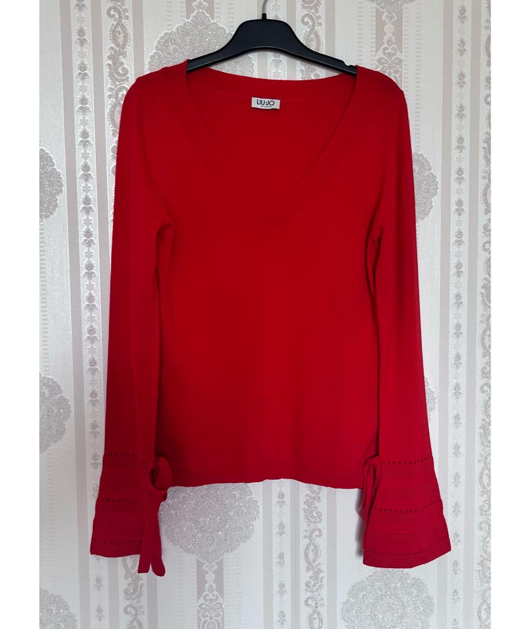 LIU JO Красный вискозный джемпер / свитер, фото 4