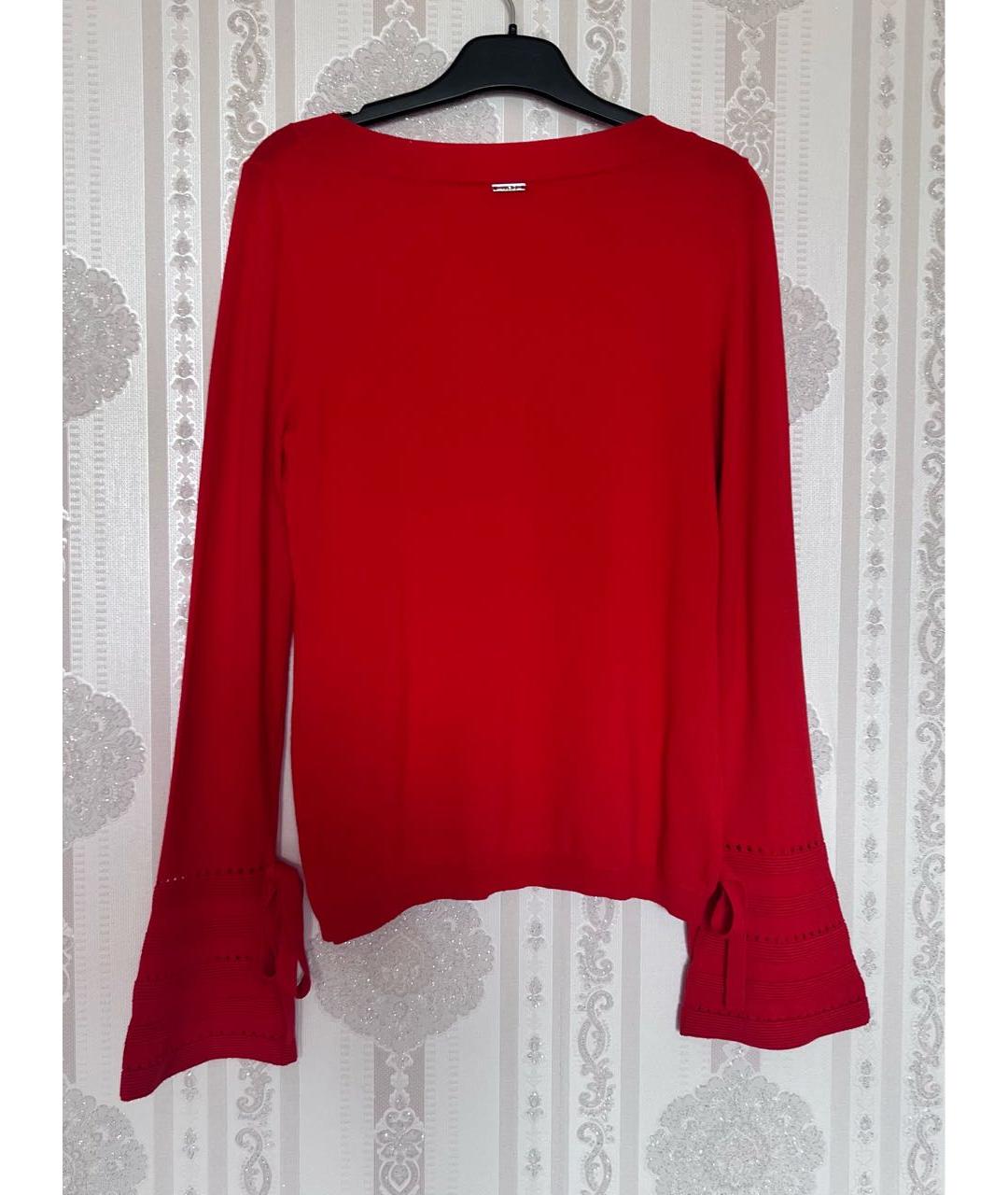 LIU JO Красный вискозный джемпер / свитер, фото 2