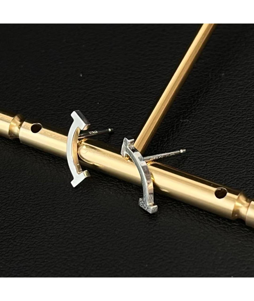 TIFFANY&CO Серебряные серьги из белого золота, фото 4