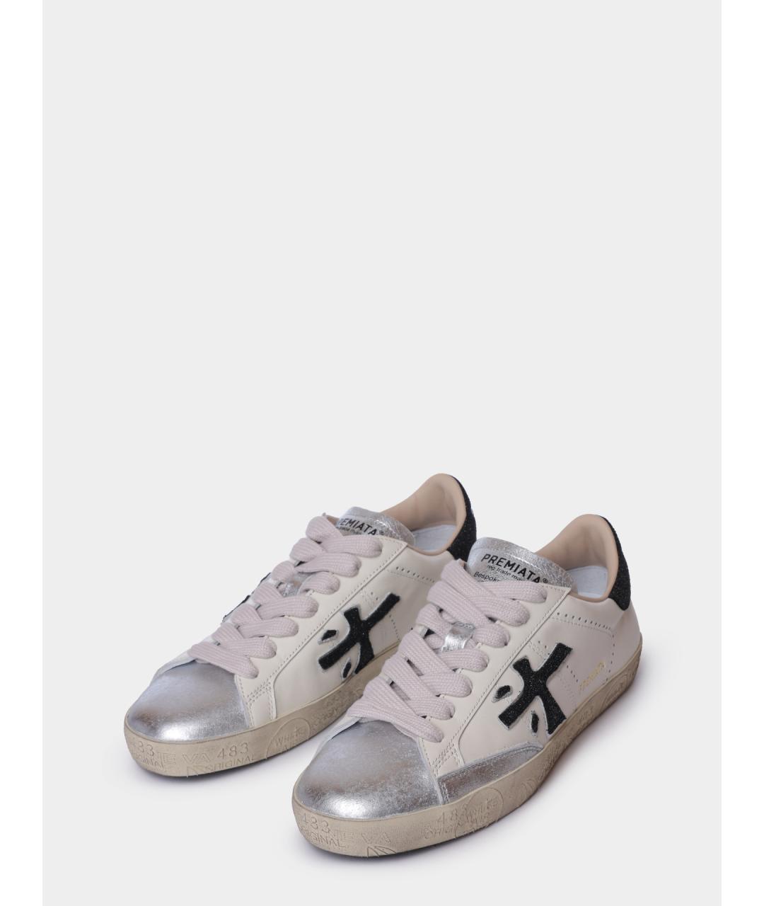 PREMIATA Белые кожаные кеды, фото 2