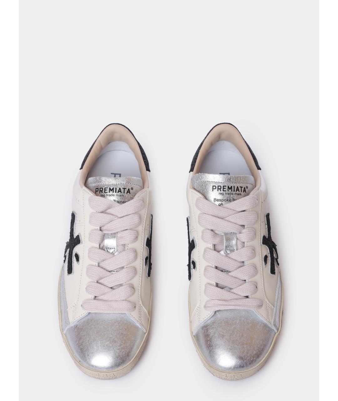 PREMIATA Белые кожаные кеды, фото 3