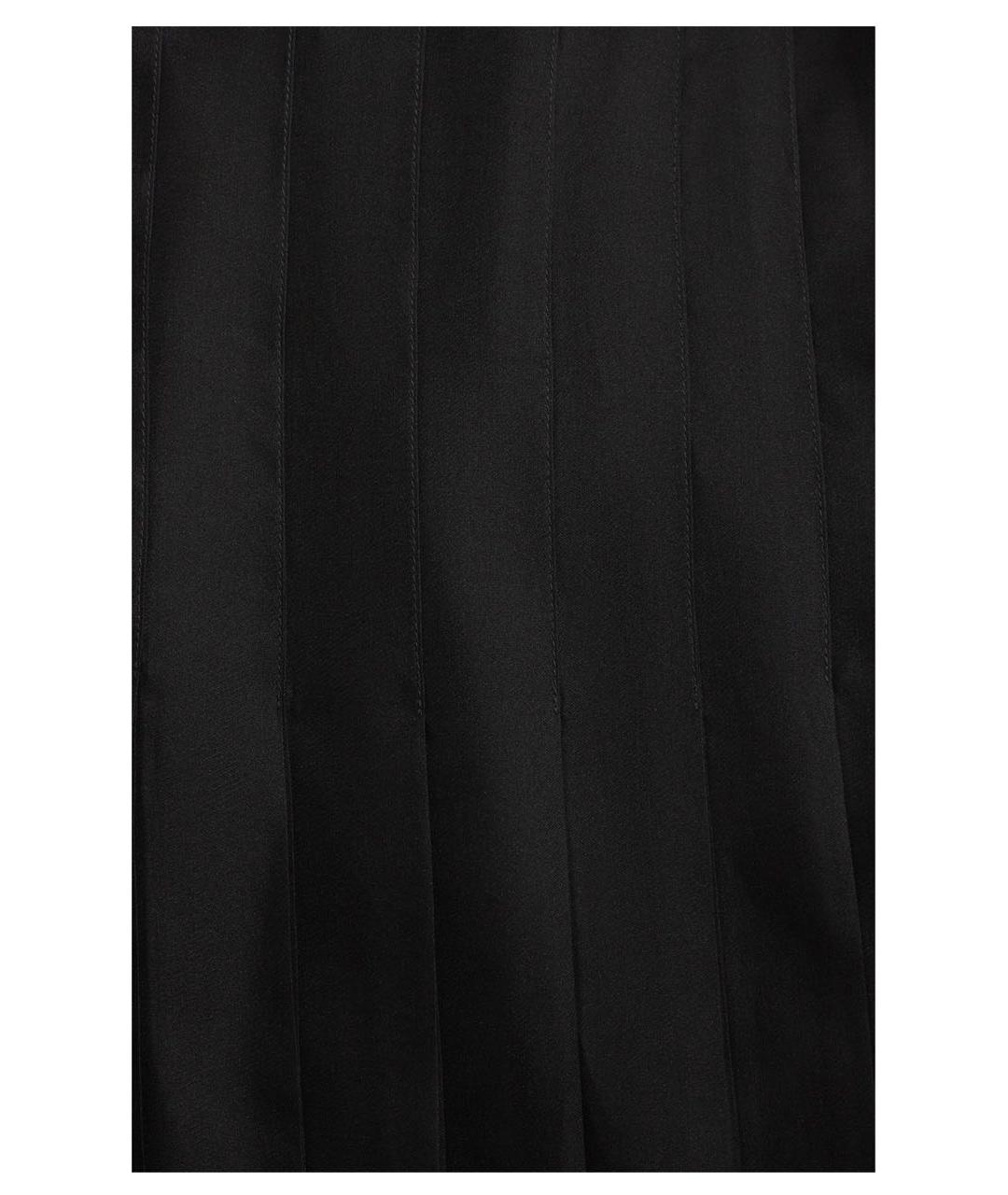 CHANEL Черная шелковая юбка миди, фото 4