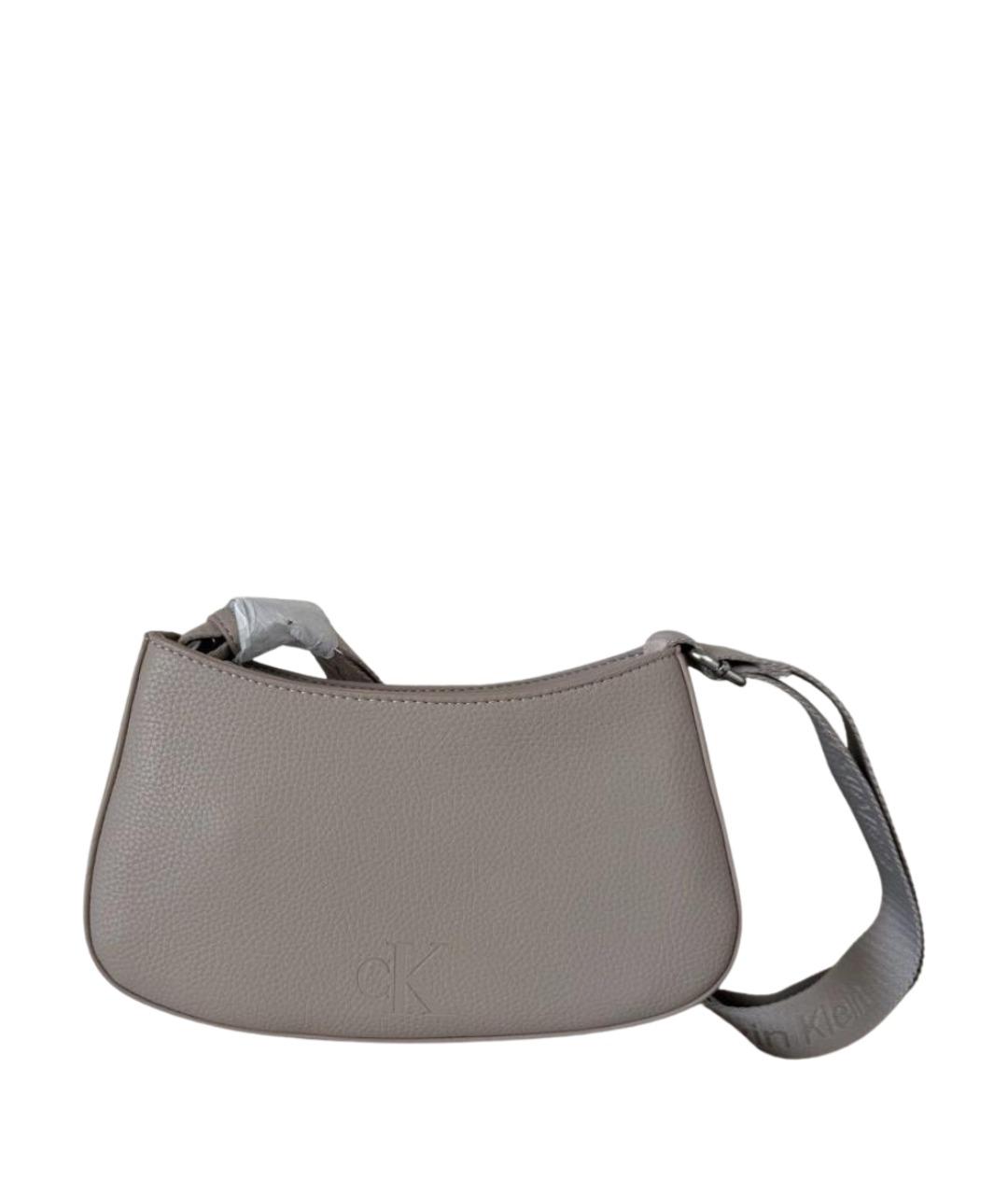 CALVIN KLEIN Бежевая сумка через плечо из искусственной кожи, фото 1