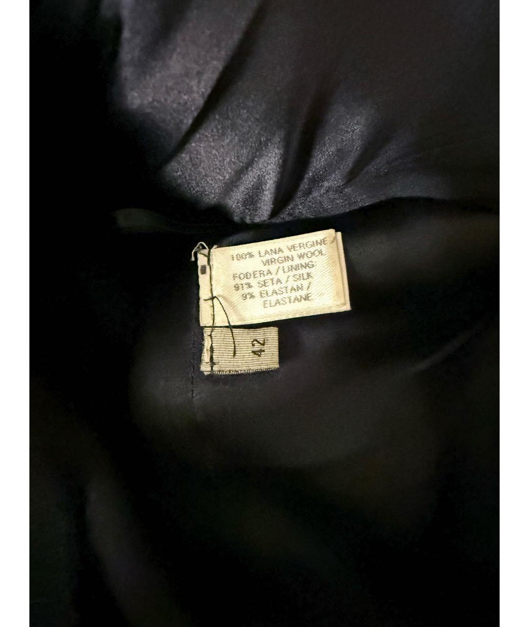 BOTTEGA VENETA Темно-синее шерстяное коктейльное платье, фото 4