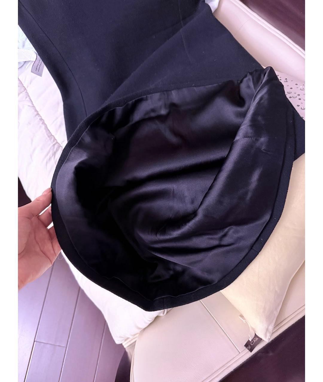 BOTTEGA VENETA Темно-синее шерстяное коктейльное платье, фото 5