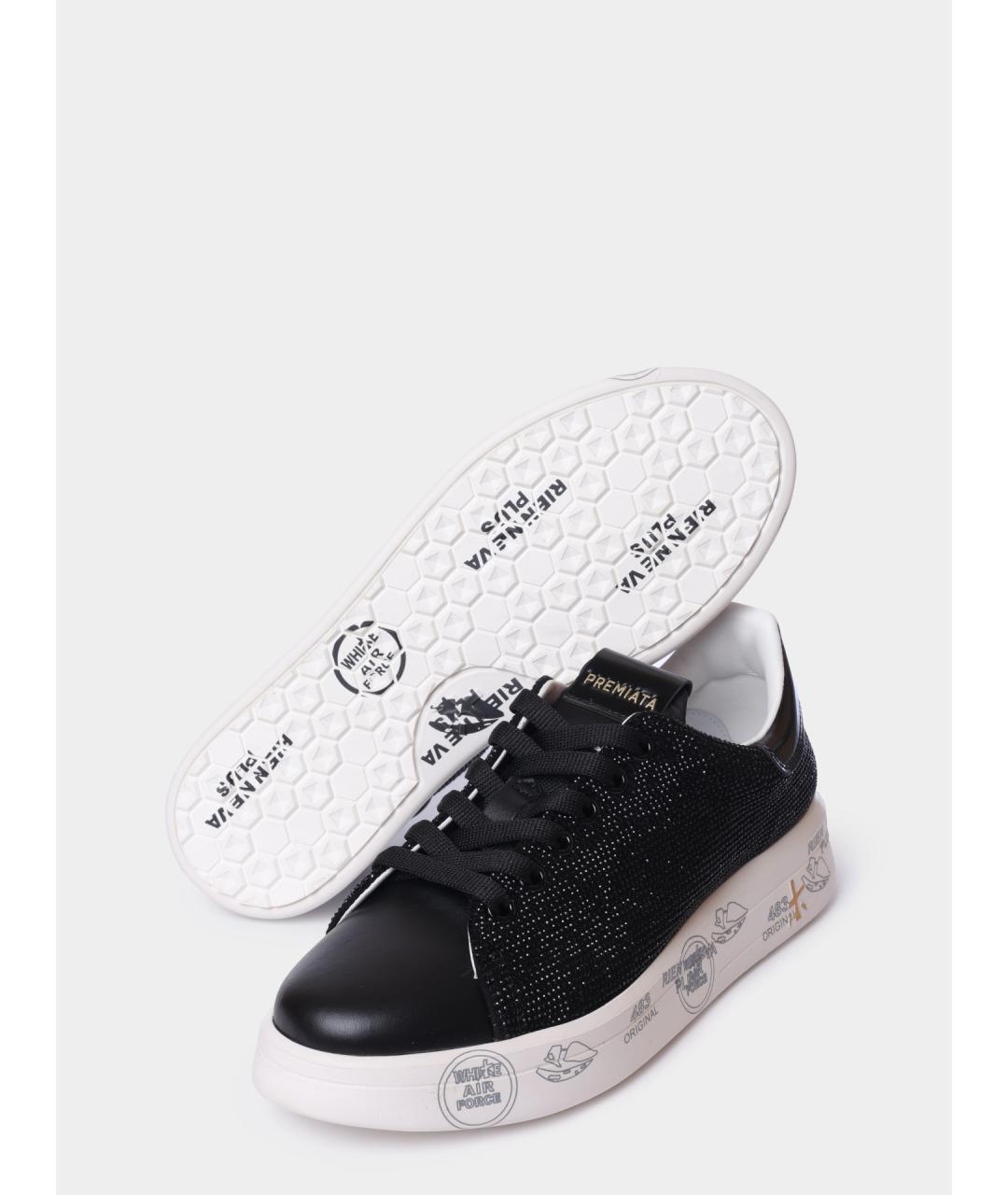 PREMIATA Черные текстильные кеды, фото 4