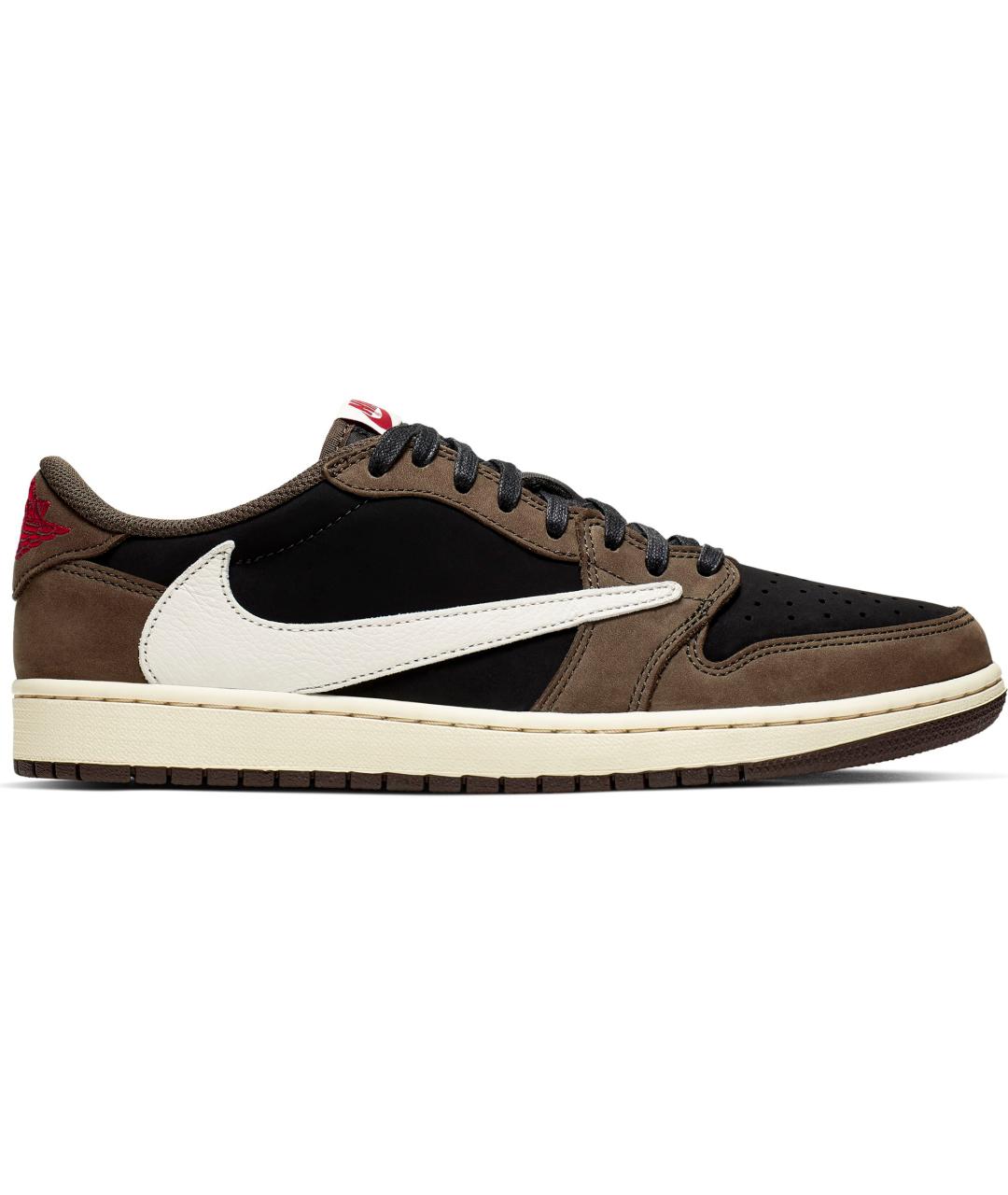 JORDAN Коричневые нубуковые низкие кроссовки / кеды, фото 2