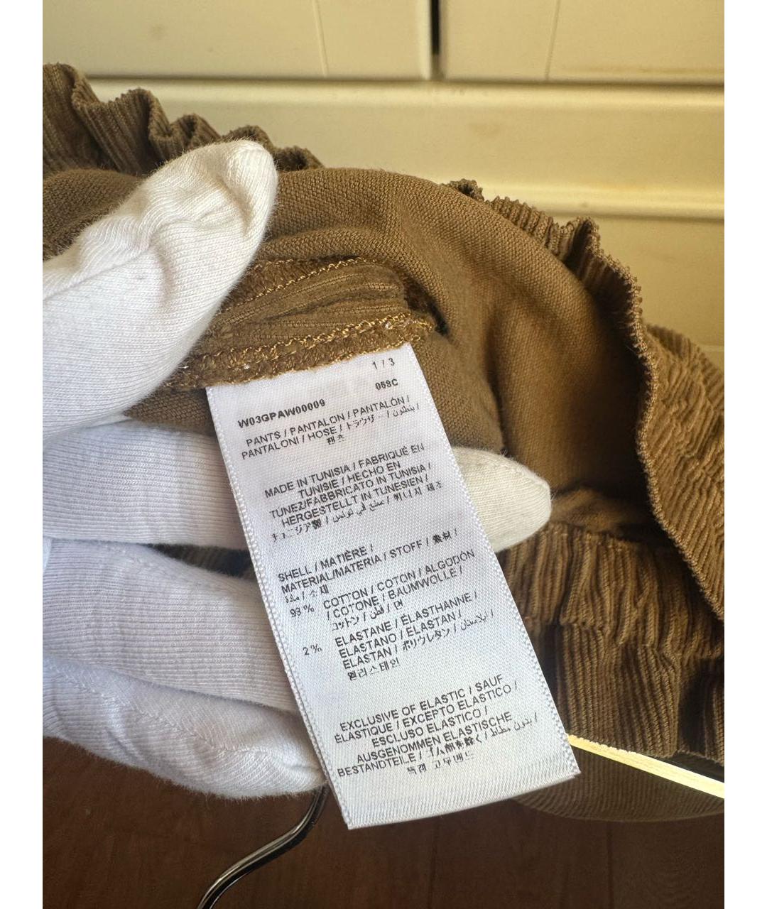 BONPOINT Коричневые хлопковые брюки и шорты, фото 6