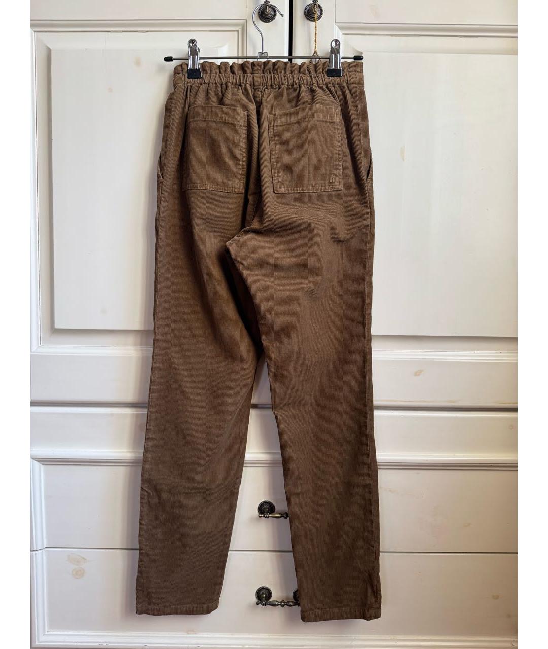 BONPOINT Коричневые хлопковые брюки и шорты, фото 4
