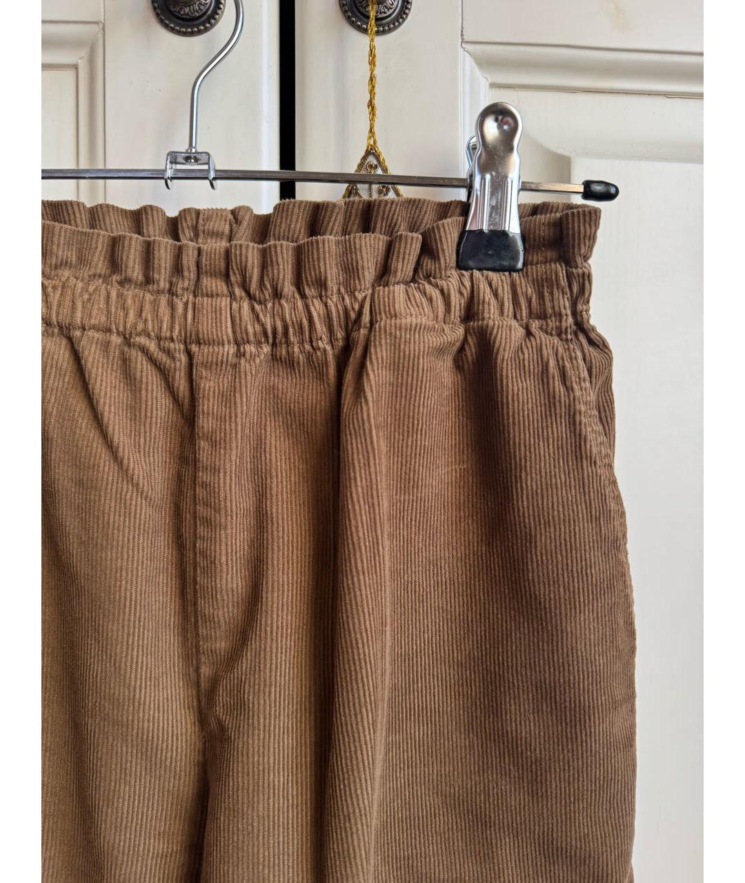 BONPOINT Коричневые хлопковые брюки и шорты, фото 2