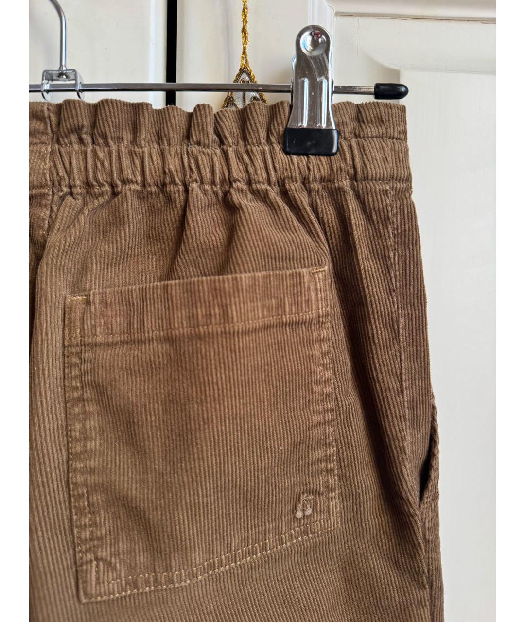BONPOINT Коричневые хлопковые брюки и шорты, фото 3
