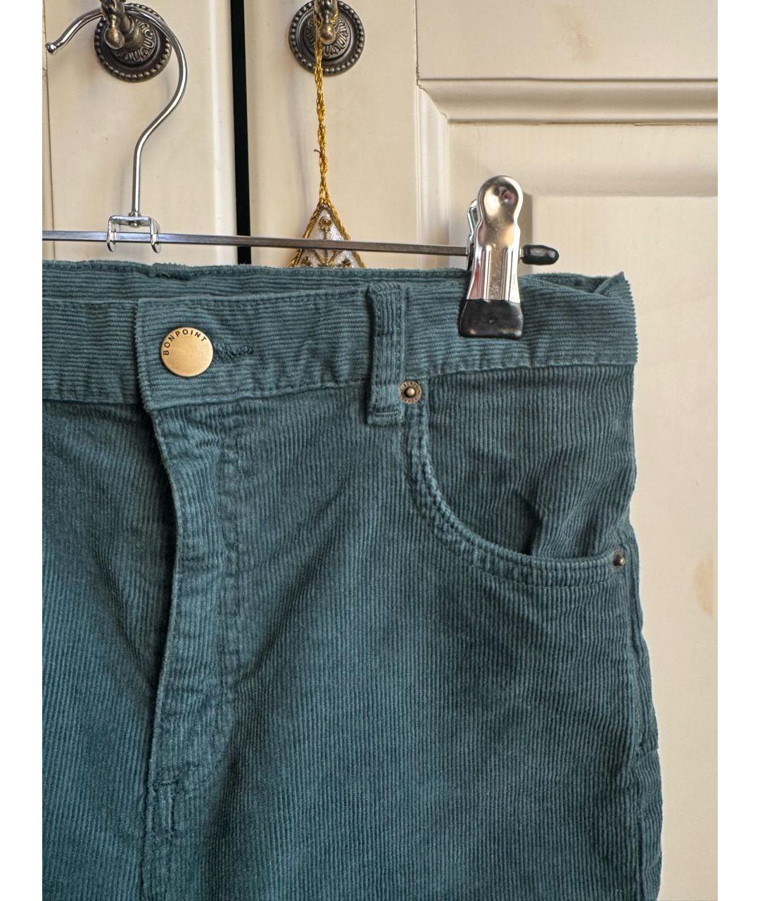 BONPOINT Зеленые хлопковые брюки и шорты, фото 4