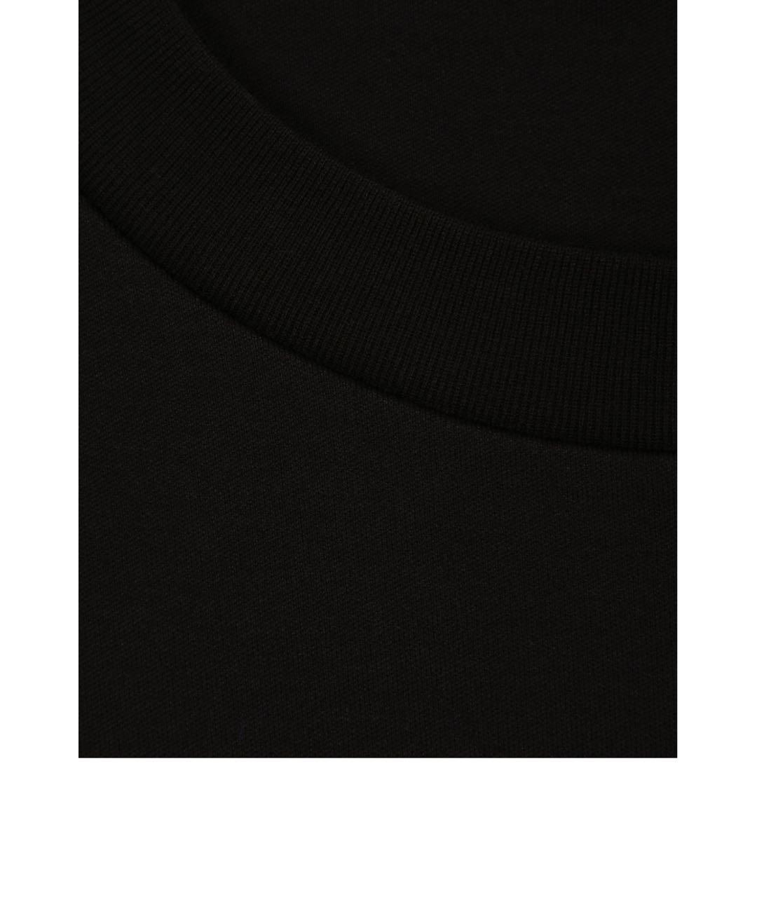 DOLCE&GABBANA Черная хлопковая футболка, фото 5