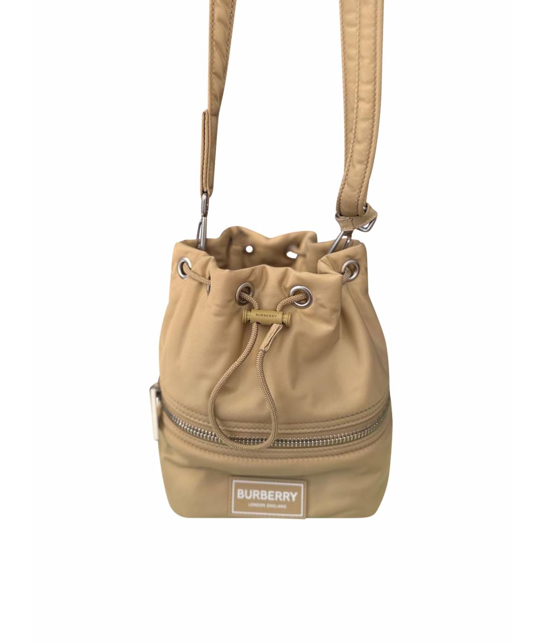 BURBERRY Бежевая сумка с короткими ручками, фото 1