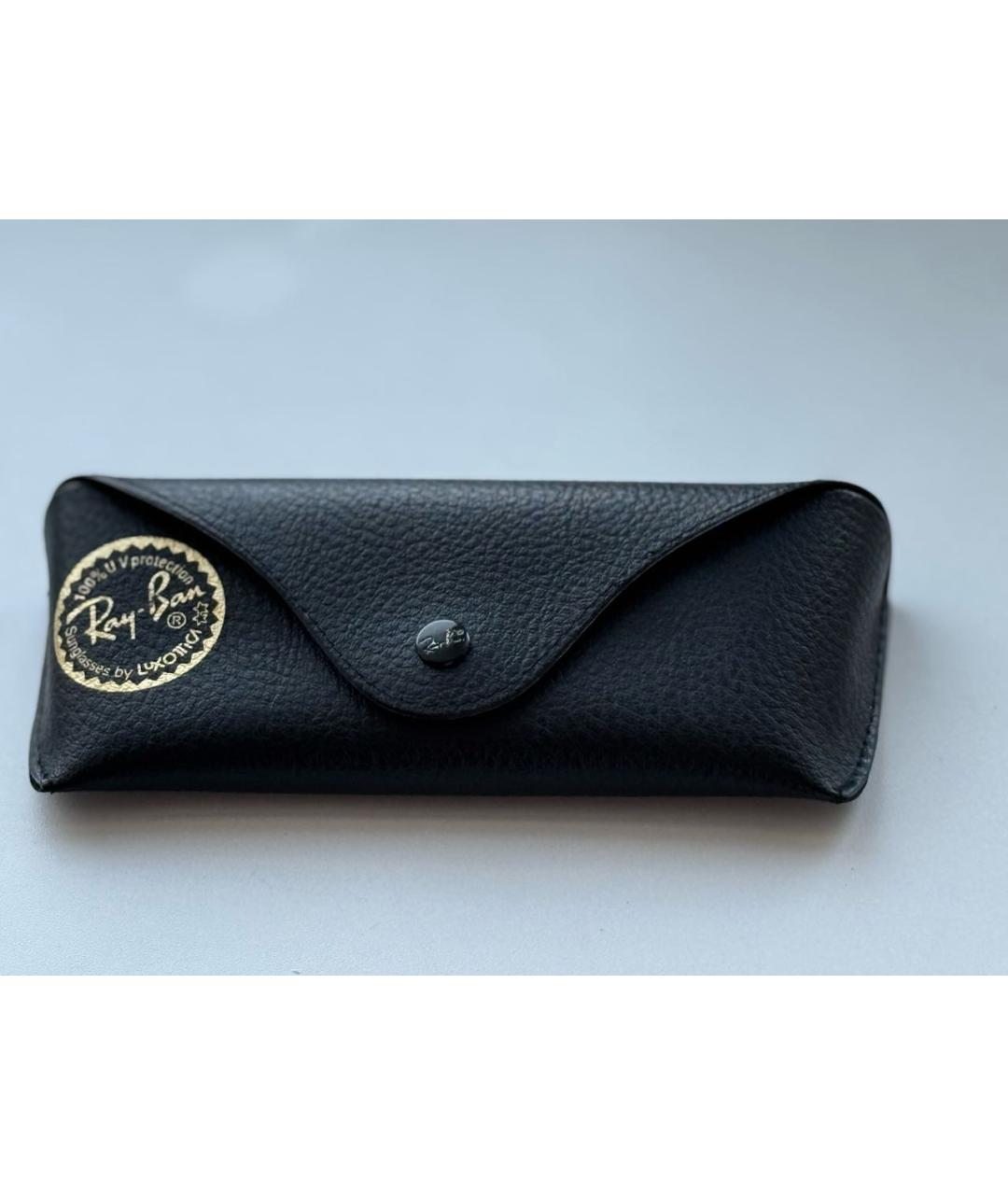 RAY BAN Голубые металлические солнцезащитные очки, фото 4