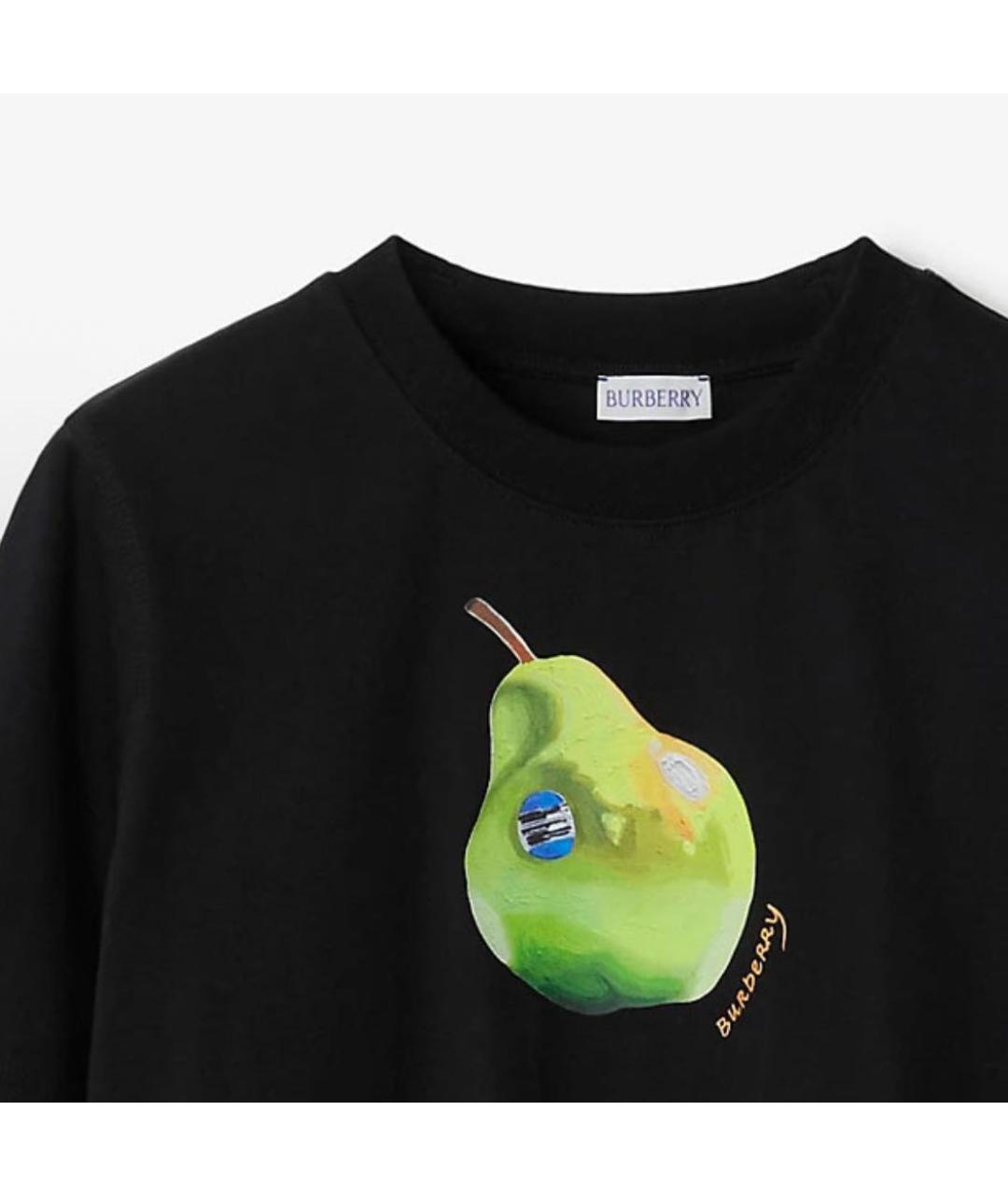 BURBERRY Черная футболка, фото 5