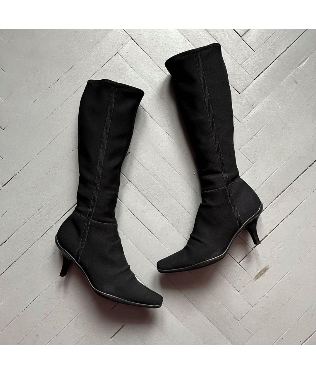 PRADA Черные неопреновые сапоги, фото 9