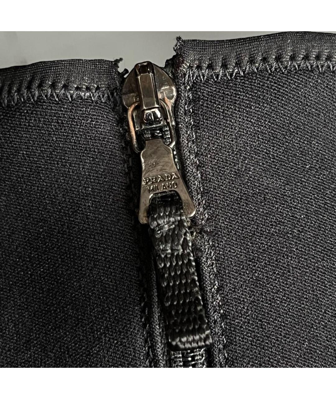 PRADA Черные неопреновые сапоги, фото 7