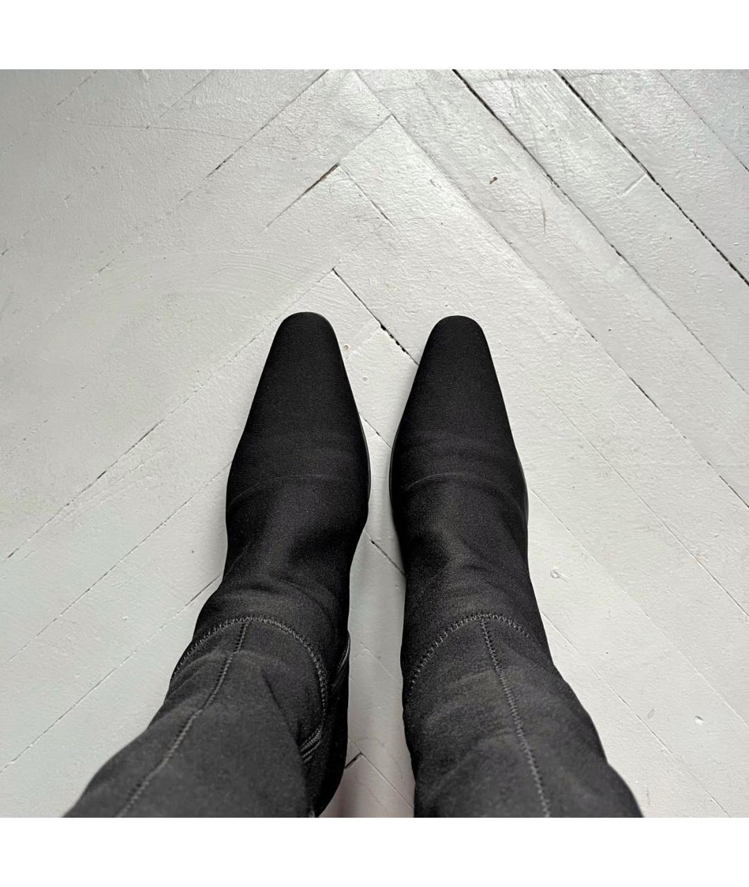 PRADA Черные неопреновые сапоги, фото 3