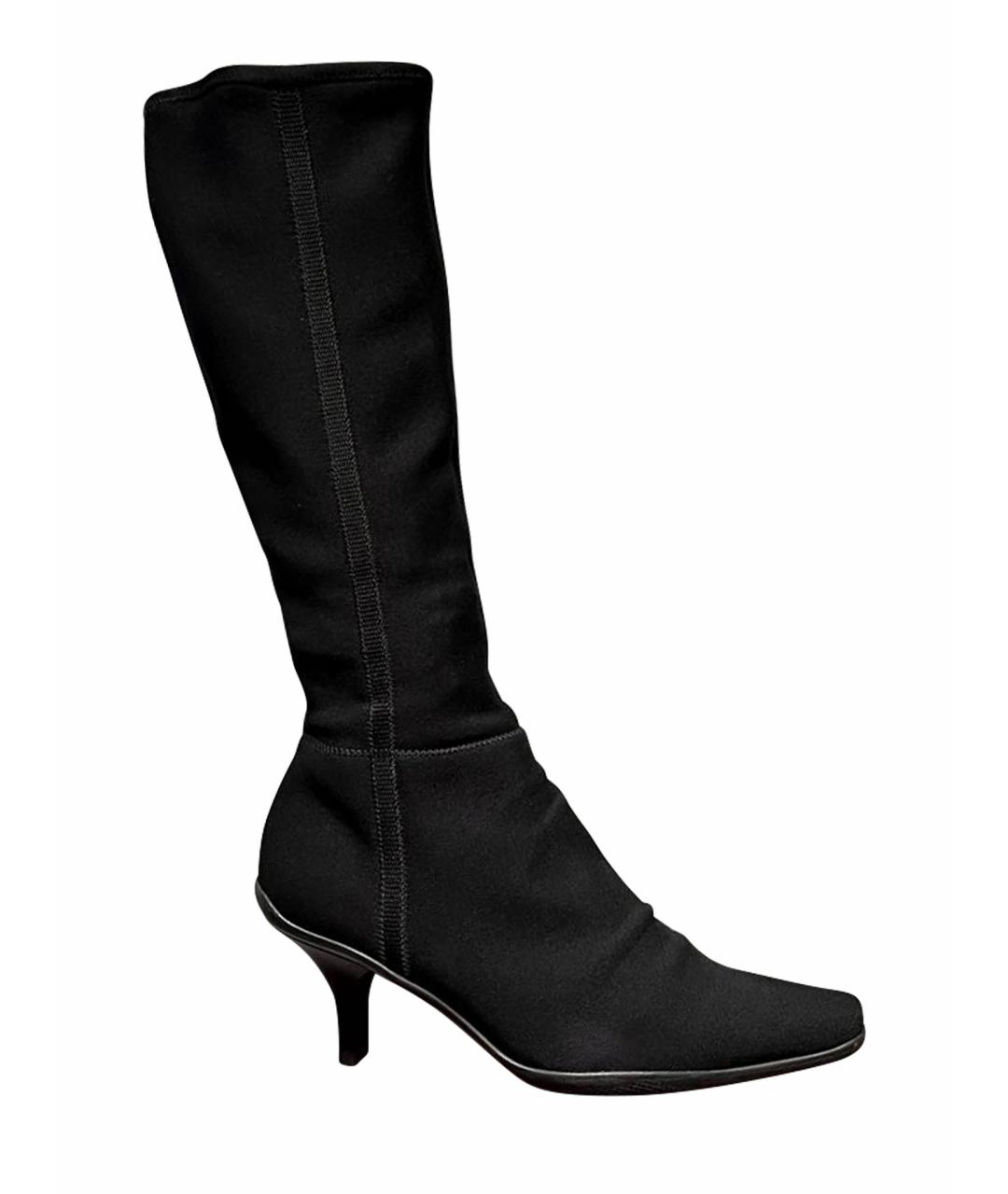 PRADA Черные неопреновые сапоги, фото 1