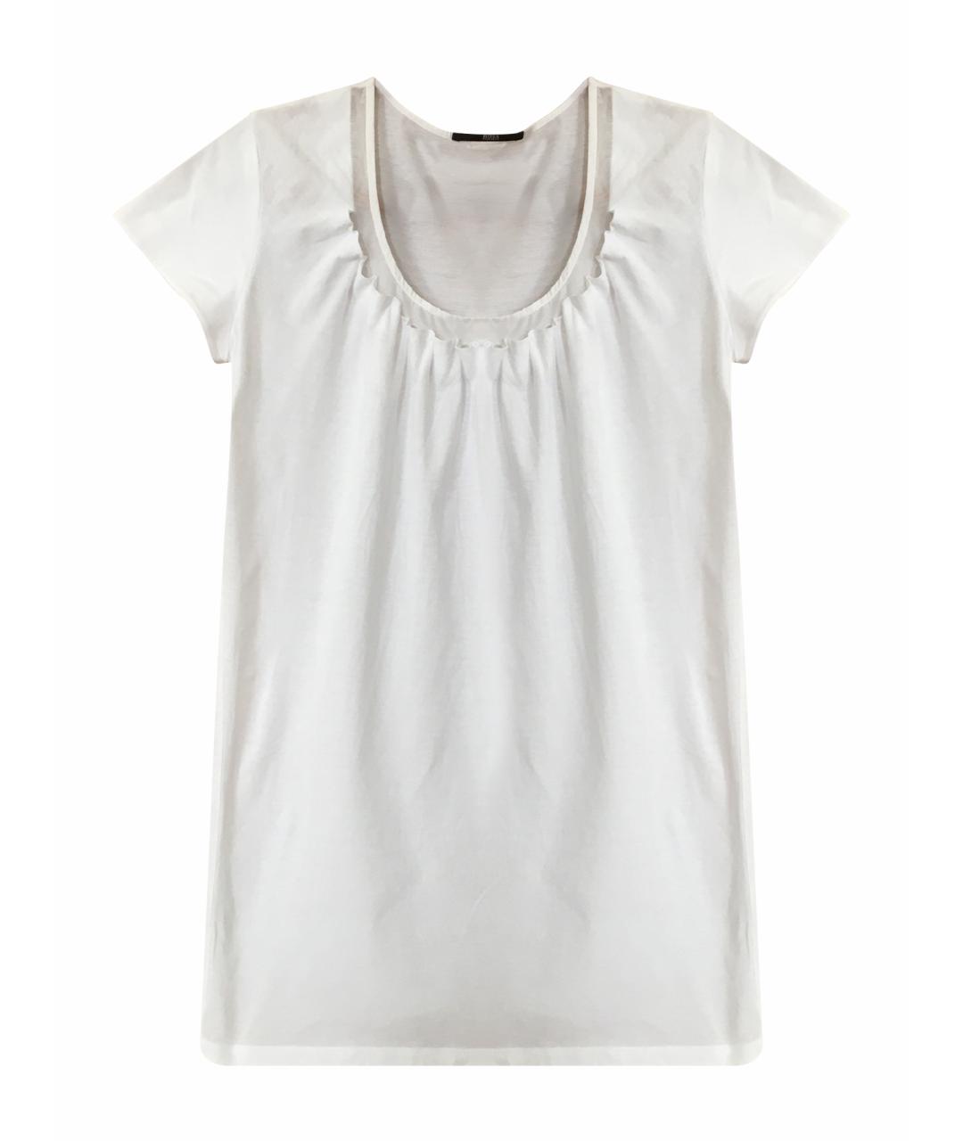 HUGO BOSS Белая хлопковая футболка, фото 1