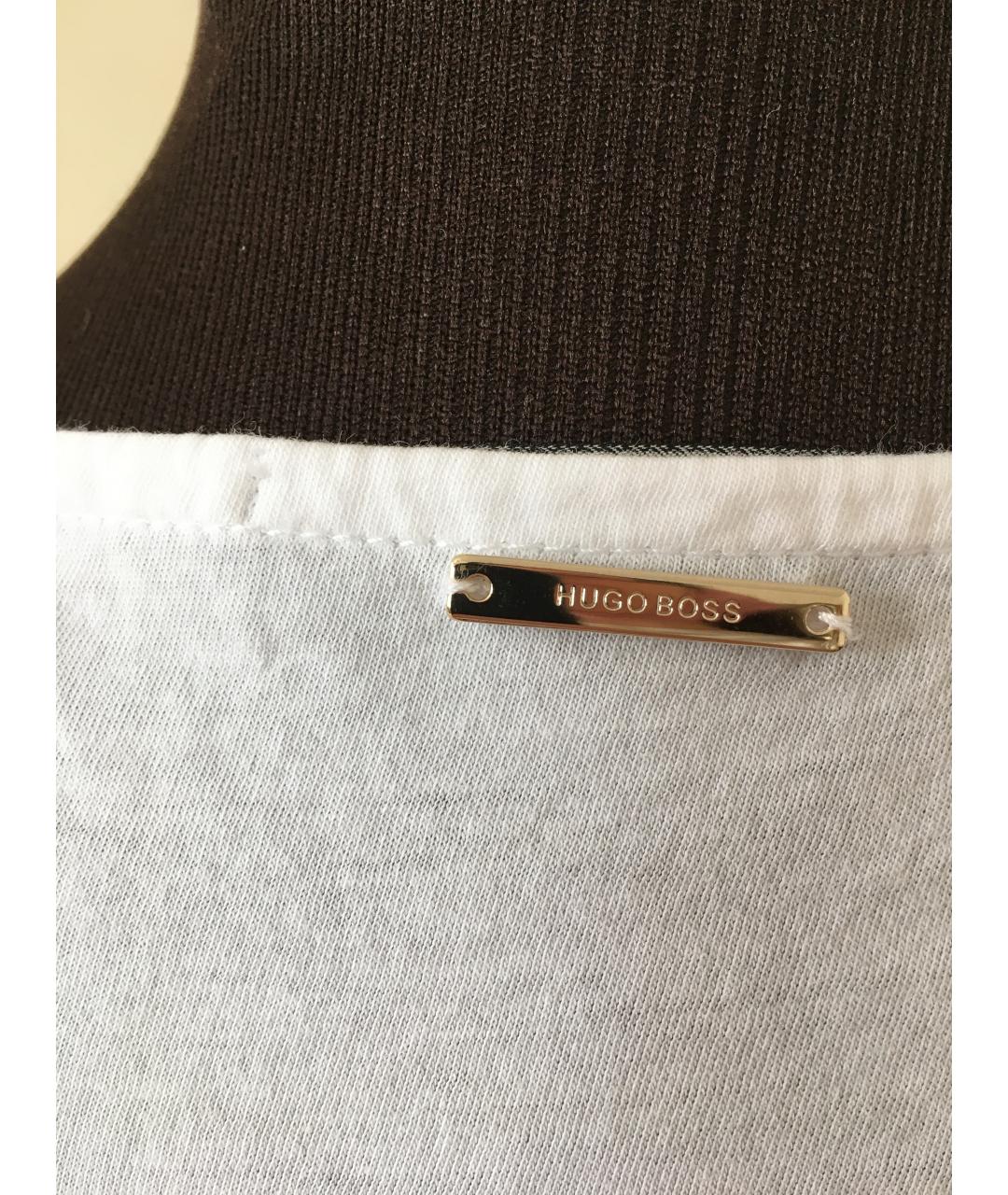 HUGO BOSS Белая хлопковая футболка, фото 5