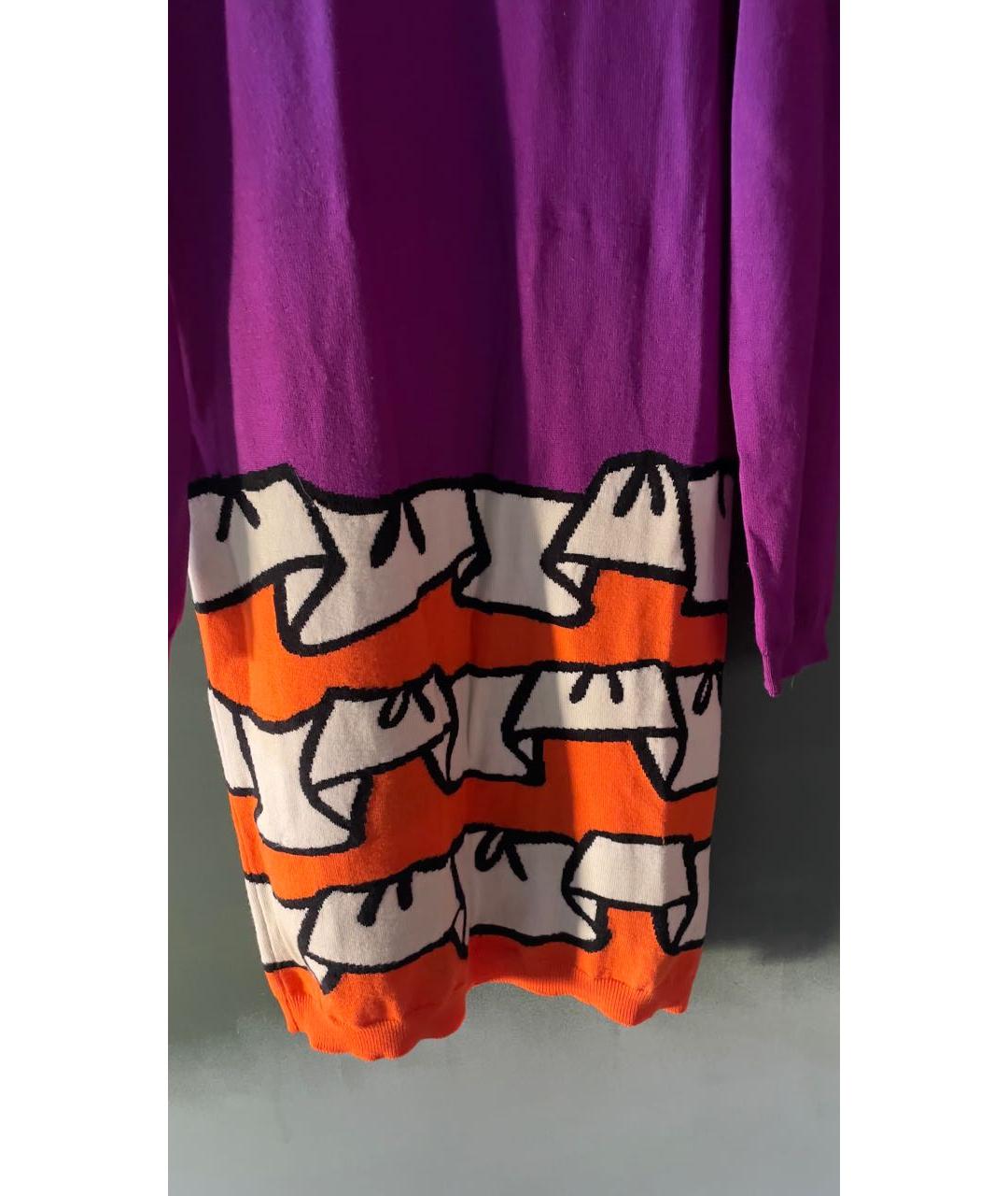 BOUTIQUE MOSCHINO Мульти шерстяное платье, фото 4