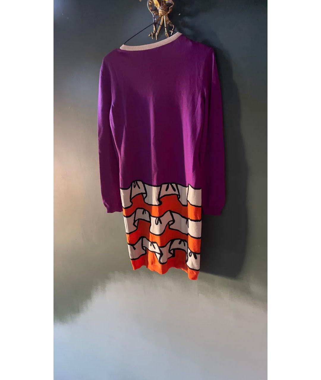 BOUTIQUE MOSCHINO Мульти шерстяное платье, фото 2