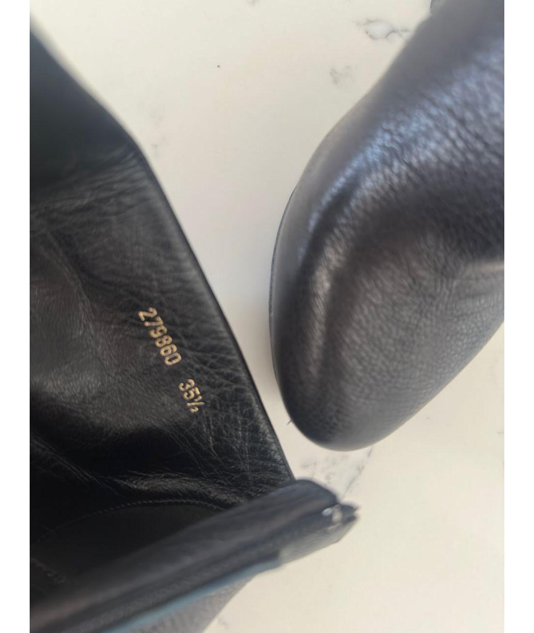 ALEXANDER MCQUEEN Черные кожаные ботильоны, фото 8