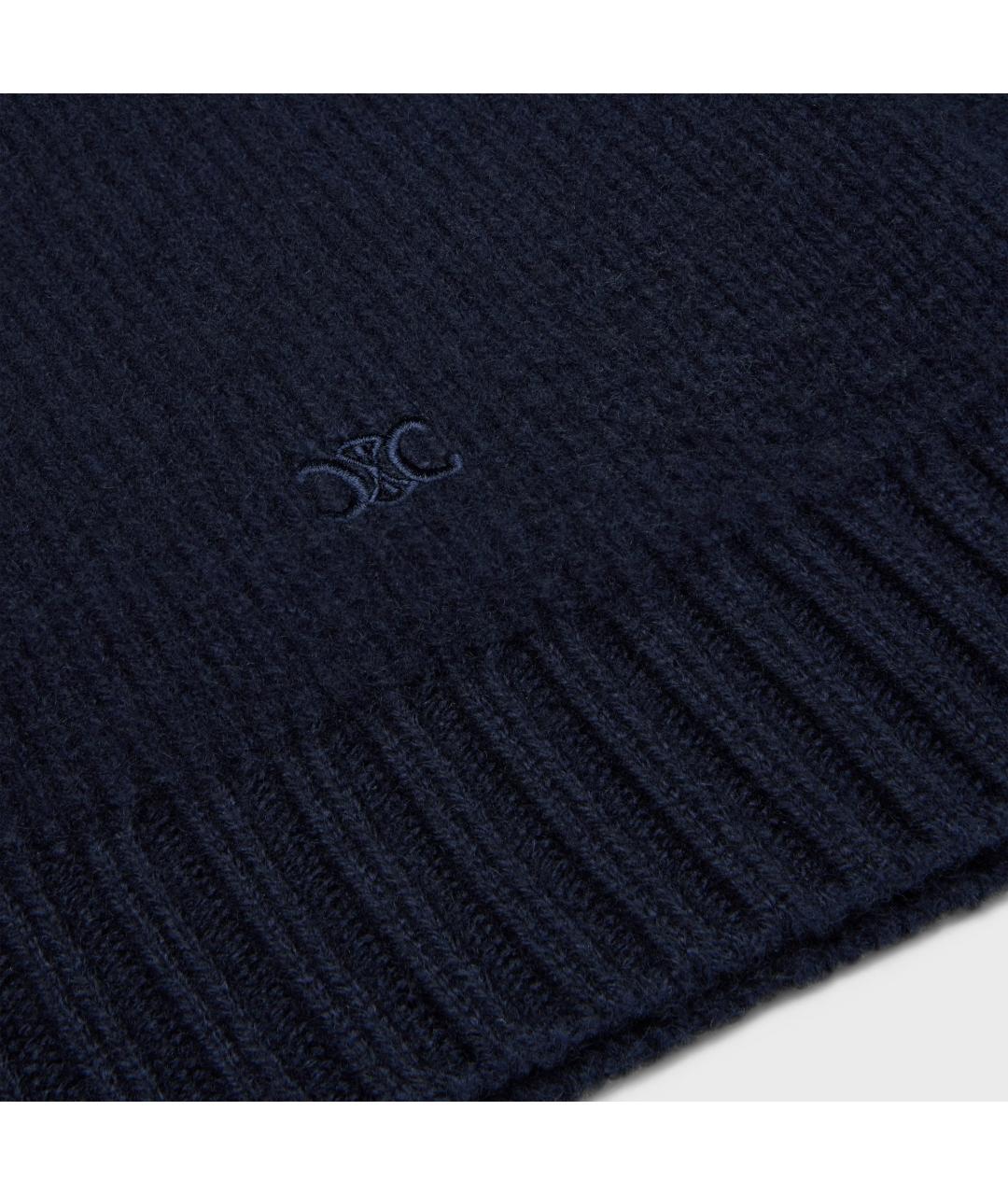 CELINE Темно-синий кашемировый джемпер / свитер, фото 3