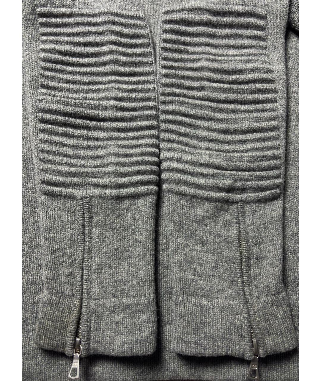 DRIES VAN NOTEN Серый шерстяной джемпер / свитер, фото 6