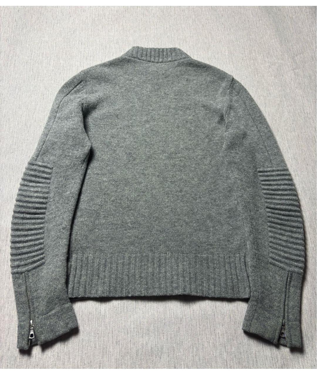 DRIES VAN NOTEN Серый шерстяной джемпер / свитер, фото 2