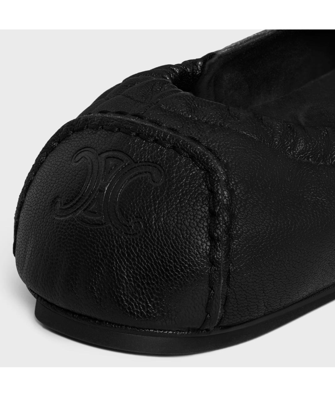 CELINE Черные кожаные мокасины, фото 7