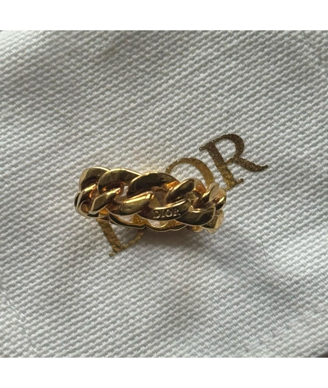 CHRISTIAN DIOR Золотое металлическое кольцо, фото 2