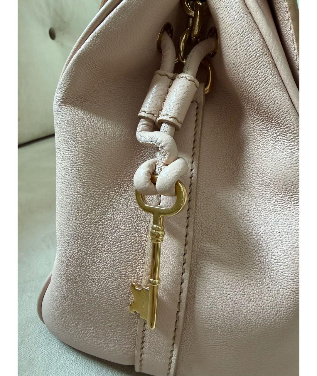 DOLCE&GABBANA Розовая кожаная сумка через плечо, фото 8