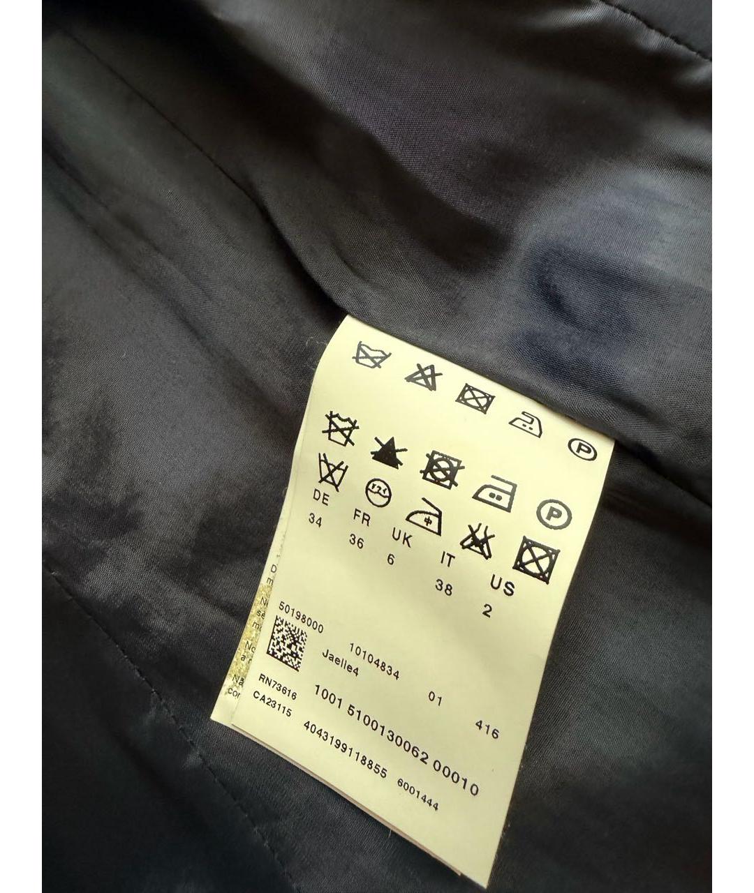 HUGO BOSS Темно-синий шерстяной жакет/пиджак, фото 3