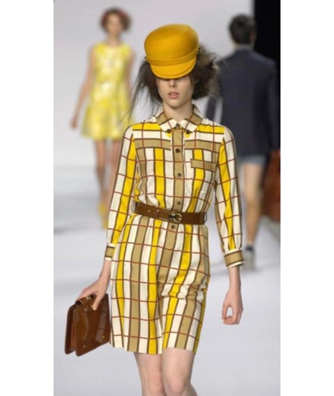 MARC JACOBS Мульти шелковое повседневное платье, фото 8