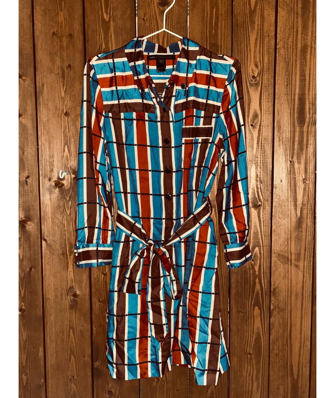 MARC JACOBS Мульти шелковое повседневное платье, фото 2