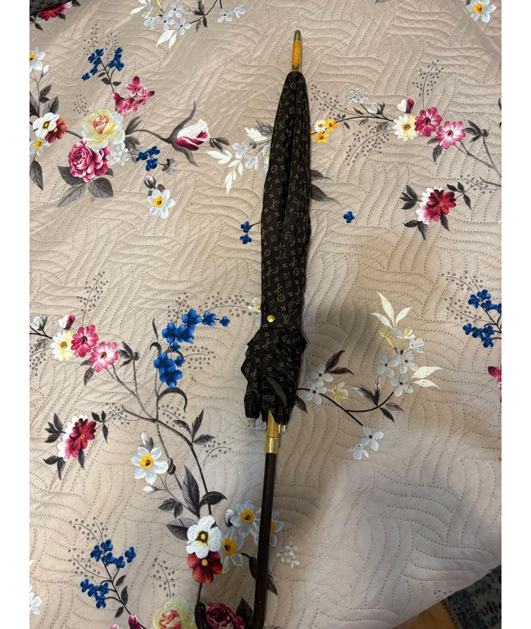 LOUIS VUITTON Коричневый зонт, фото 6