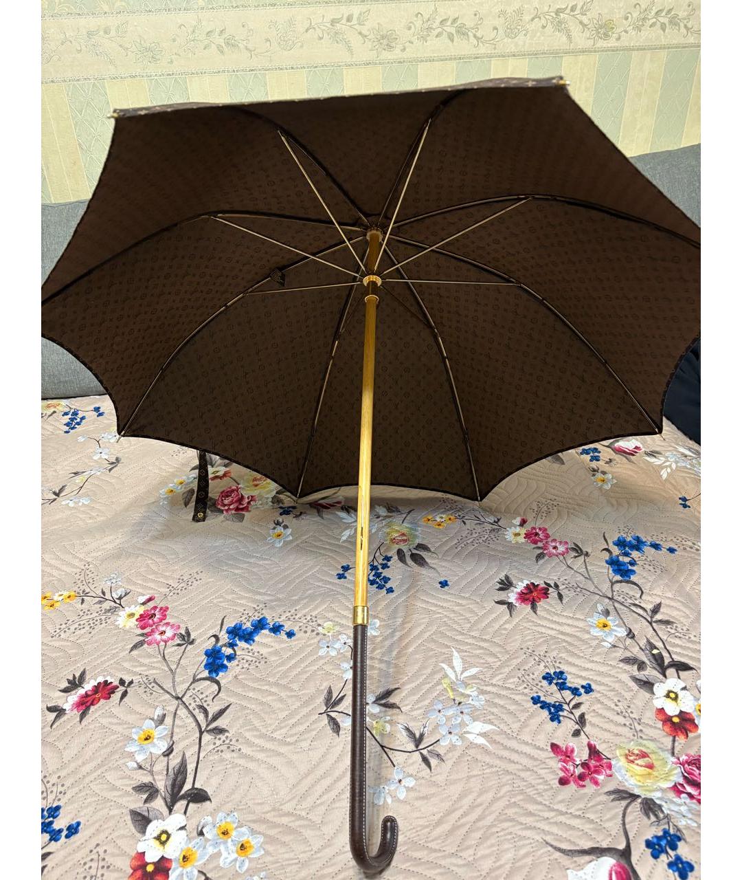 LOUIS VUITTON Коричневый зонт, фото 2
