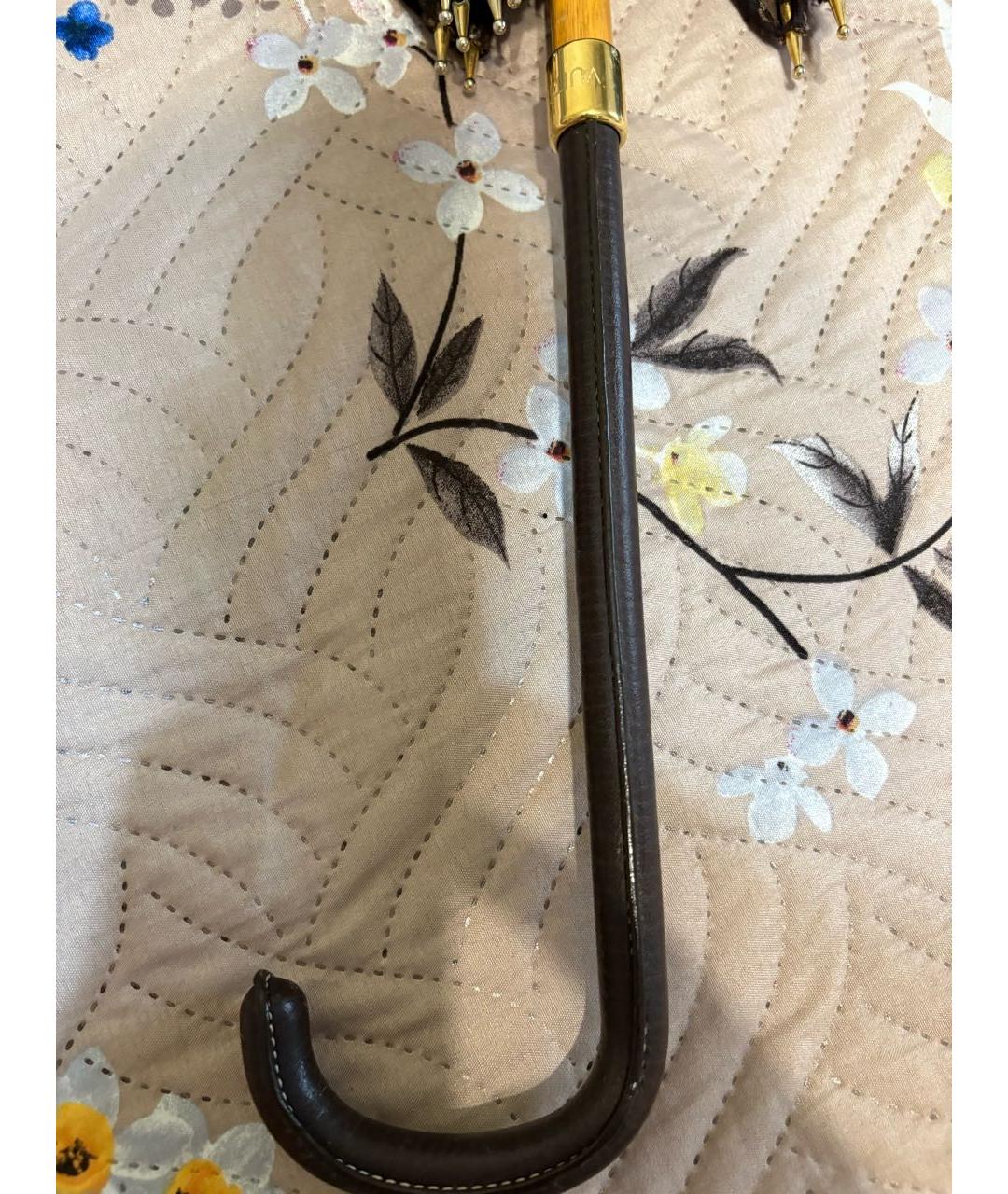 LOUIS VUITTON Коричневый зонт, фото 3