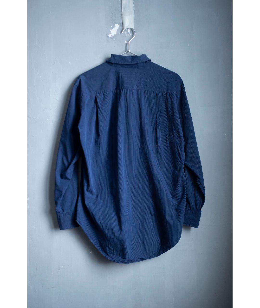 YOHJI YAMAMOTO Синяя хлопковая классическая рубашка, фото 6