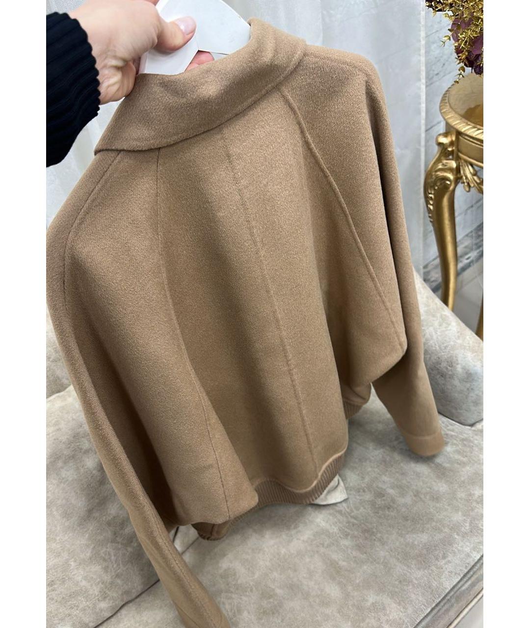 MAX MARA Бежевое шерстяное пальто, фото 3