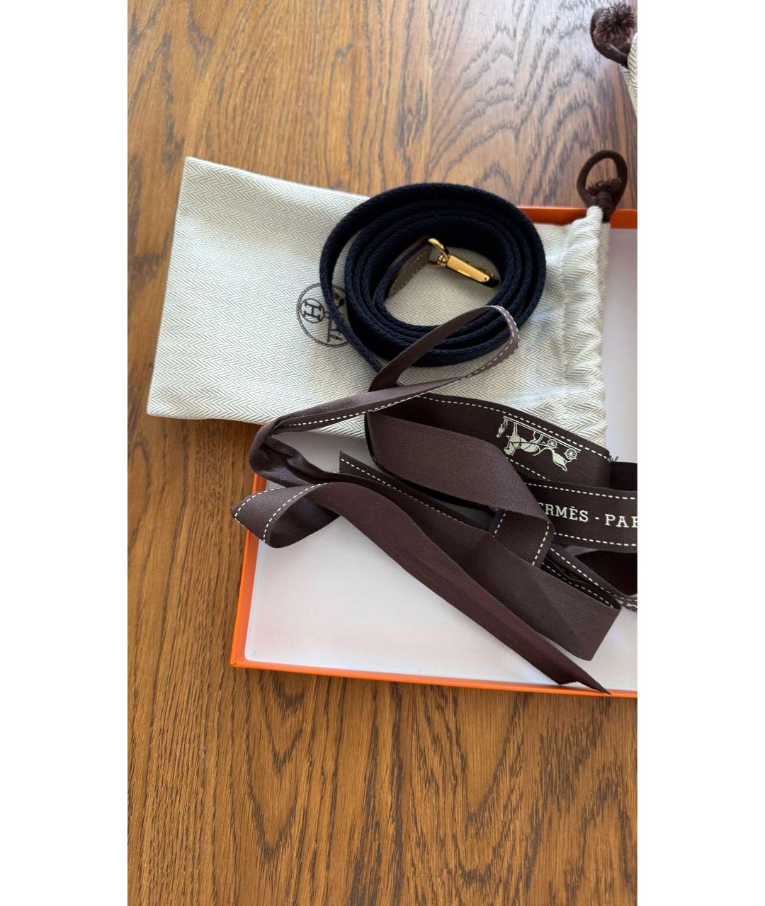 HERMES Бежевая кожаная сумка через плечо, фото 5